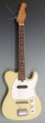 Miami electric lead / rhythm guitar in ivory lacquered finish with white scratch plate, Japanese