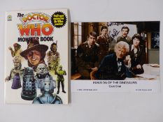 Signed Doctor Who related photograph signed by Elizabeth Sladen and Richard Franklin and a 1975