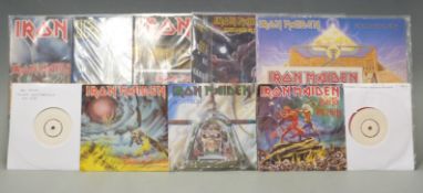 Iron Maiden- The Number Of The Beast (EM15237) red vinyl white label, Twilight Zone (EM15145)