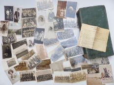 An Edwardian postcard album and loose postcards, includes topographical, humorous, Scottish views,