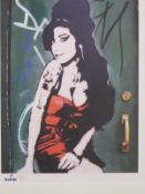 Bambi limited edition (94/300) print Amy Winehouse, 39 x 29cm, framed