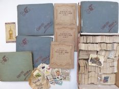 A quantity of cigarette cards including railway engines, lucky charms, do you know? turf,