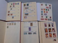 Thirteen albums of stamps, Japan x3, Korea x 3, Jamaica, Liberia, Lebanon, Luxembourg x2, Malta