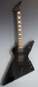 Peavey Rotor EXP electric lead / rhythm guitar in lacquered black finish with ivory effect trim, '