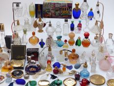 A collection of novelty scent/ perfume bottles including Avon, Versace etc