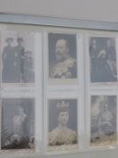 A postcard album, mainly Royalty, glamour and stars of stage and screen, many Edwardian scenes,