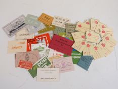 Stamp booklets comprising a selection of Commonwealth and GB 2/- Wilding booklets x 12