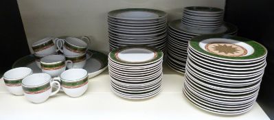 Royal Worcester Mosaic dinner and tea ware, approximately 90 pieces