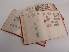 Three Imperial stamp albums of foreign stamps, early issues