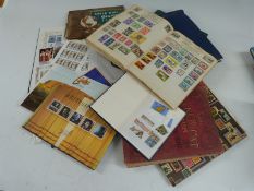 A box of all-world stamps, albums, stockbooks etc