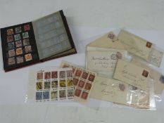 A collection of GB Victorian stamps including 1d reds with Maltese Cross cancellations, some with