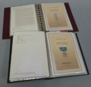 Two albums of German miniature sheet stamps