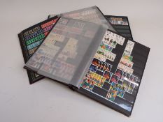 Three stockbooks of GB stamps, all periods, and three ring binders