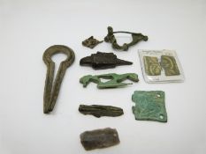 Quantity of Roman, Anglo Saxon and similar antiquities including a Roman hare and hound folding
