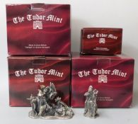 Four Tudor Mint Myth and Magic figures in boxes