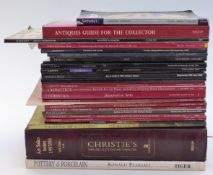 Christie's, Sotheby's and other auction catalogues and reference books, most relating to pottery,