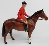 Beswick huntsman on standing horse, H21cm