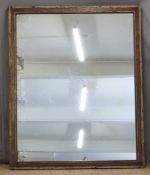 Large oak framed 18th/19th century mirror, 132 x 161cm