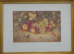 Royal Worcester limited edition H Ayrton print of fruit, 37 x 52cm
