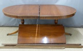 Reproduction D end table with two extra leaves, min L184cm, max 274cm, W114 x H74cm