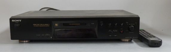 Sony mini disc player, Atrac DSP Type-R/ Atrac 3 serial no. 5500148 model no. MDS - JE470 with