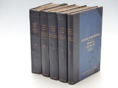 Five 1920's bound volumes of civil engineering interest correspondence relating to the Barking Power