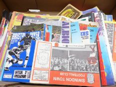 A large collection of football programmes including club and international, FA Cup, Bristol City,