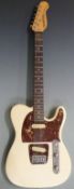 Hohner Arbor series electric lead / rhythm guitar in ivory pearl finish with faux tortoiseshell
