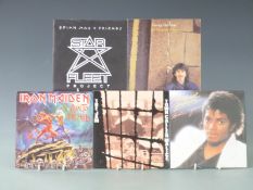 Approximately 300 singles mostly 1970s and 1980s picture covers in plastic sleeves, housed in a DJ