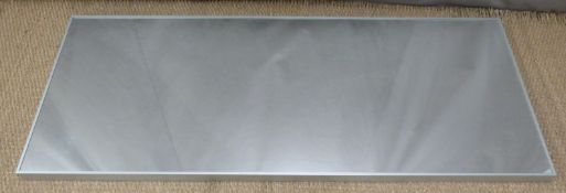 Large shop fitting or changing room mirror, 196x78cm overall