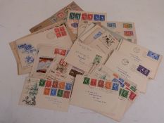 A good selection of GB George VI first day covers and other mainly Commonwealth covers