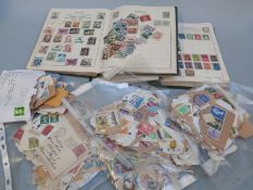 A quantity of stamps including two albums and loose stamps
