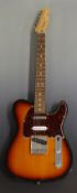 Fender Telecaster Mexican made electric lead / rhythm guitar in lacquered flame finish with pearloid