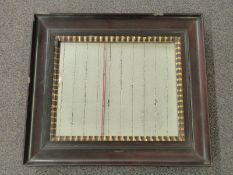 Gilt and wooden framed mirror, overall 60x52cm