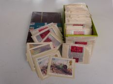 A box of PHQ cards, all unused stockbooks