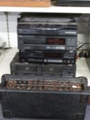 Torque disco/ stereo amplifier, together with a Technics hi-fi stereo stacking system, includes CD