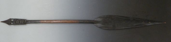 Early 20th century Maori/Polynesian carved ceremonial paddle