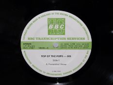 BBC Transcription Disc. Top of the Pops - 808, record appears Ex without cover Property of former