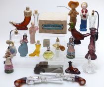 A collection of novelty scent/ perfume bottles including Avon, Versace etc