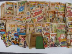 Tiger comics circa late 1960s/70s, commando books and a few DC action comics