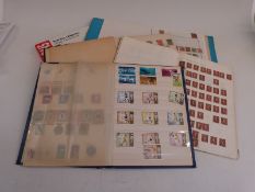 A box of albums, stockbooks etc., all world