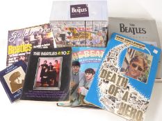 Beatles memorabilia including Lennon - In His Own Write 1964, 1995 Goldmine magazine, scrap book,