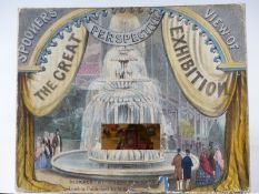 Spooner's perspective view of The Great Exhibition dated August 9th 1851, with ten panels, W19 x H16