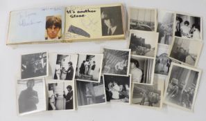 Circa 1960's autograph book with signatures including Brian Jones, Phil Everly, Pete Townshend, Jeff
