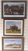 Three USAAF interest prints comprising Gill Cohen signed limited edition (882/900) Rosie's Crew/