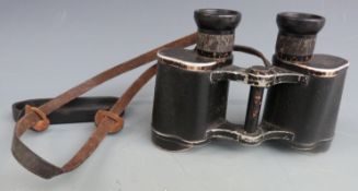 German WWII Carl Zeiss Jena 6x80 binoculars, serial number 1943012 H/6400
