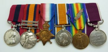 British Army medal group for 5200 Warrant Officer Company Sgt Major C Webb, 2nd Glosters/