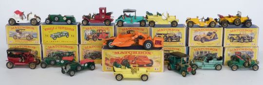 Fifteen Matchbox Models of Yesteryear diecast model vehicles, all in original boxes