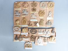 British Army collection of Yeomanry badges including Fife & Forfar, Welsh Horse, Ayrshire,