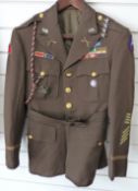 US Army Four Star General tunic with a variety of badges, including enamel